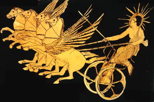 The meaning and origin of the phrase 'Time's wingèd chariot'