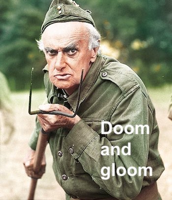 The meaning and origin of the phrase 'Doom and gloom'.